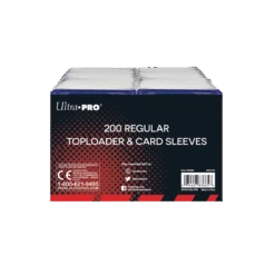 Ultra Pro 3" X 4" Clear Regular Toploaders And Soft Sleeves Bundle (200ct) For Standard Size Cards -Ultra Pro 83665 AW12120 TL Sleeves 200ct back