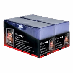 Ultra Pro 3" X 4" Clear Regular Toploaders And Soft Sleeves Bundle (200ct) For Standard Size Cards