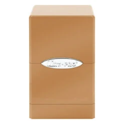 Ultra Pro Metallic Satin Tower Deck Box -Ultra Pro 84601 Metallic SatinTower Caramel Front