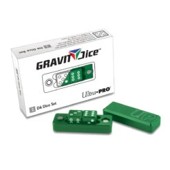 Ultra Pro Gravity Dice Precision D6 Dice Set -Ultra Pro 84875 2D6 GravityDice Emerald