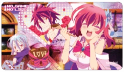 Ultra Pro Shiro & Steph Standard Gaming Playmat Mousepad For No Game No Life