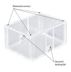 Ultra Pro Diamond Corner 100+ Card Storage Boxes (10ct) 10 Ultra Pro Diamond Corner 100+ Card Storage Boxes (10ct) -Ultra Pro 85551 AW9948 DiamondCorner 10pk