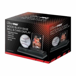 Ultra Pro Baseball & Card Wood Display Holder -Ultra Pro 85677 AW11279 Display BaseballCard Blk