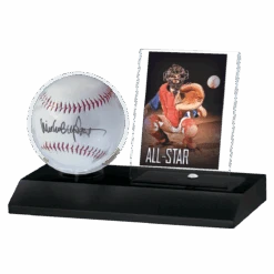 Ultra Pro Baseball & Card Wood Display Holder -Ultra Pro 85677 Baseball Card Display Blk Matte