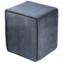 Ultra Pro Suede Collection: Alcove Flip Deck Box -Ultra Pro 85769 Alcove Flip Suede Sapphire Angle R