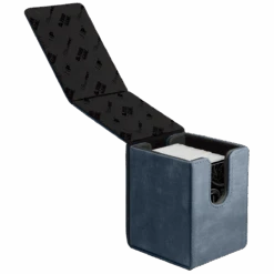 Ultra Pro Suede Collection: Alcove Flip Deck Box -Ultra Pro 85769 Alcove Flip Suede Sapphire Open wC