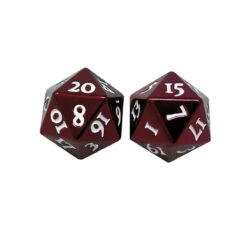 Ultra Pro Heavy Metal D20 Dice Set (2ct) -Ultra Pro 85785 Dice HeavyMetal D20 red white d1dc9b9c 88ff 4eeb a172 9d747b9662a8