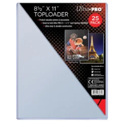 Ultra Pro 8-1/2" X 11" Toploaders (25ct) For Soft Sleeves
