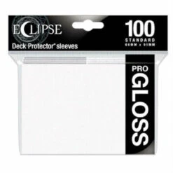 Ultra Pro Sleeves: Arctic White - Eclipse Gloss (100ct)