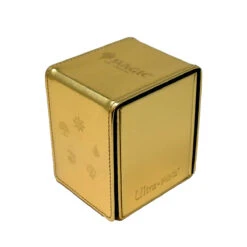 Ultra Pro Mana Alcove Flip Deck Box For Magic: The Gathering -Ultra Pro GoldSide