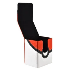 Ultra Pro Poké Ball Alcove Flip Deck Box For Pokémon -Ultra Pro PokemonFlipboxRedLeftOpen