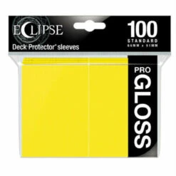 Ultra Pro Sleeves: Lemon Yellow - Eclipse Gloss (100ct)