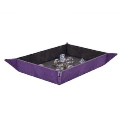 Ultra Pro: Suede Collection - Foldable Dice Rolling Tray - Amethyst