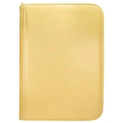 Ultra Pro 4-Pocket Zippered Pro-Binder: Vivid Yellow (Clearance)