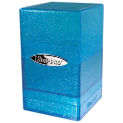 Ultra Pro Satin Tower: Glitter Blue